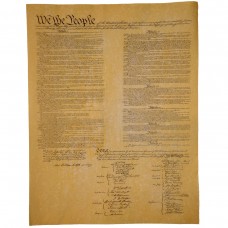 Replica Constitution of the US on Antiqued Parchment Paper historical document   